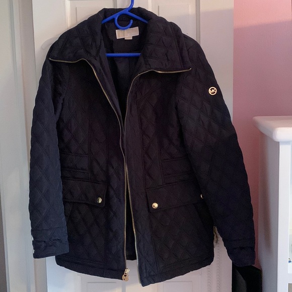 Medium Navy Blue Michael Kors Down Coat